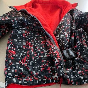Reversible zip up jacket